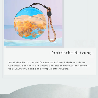 Yuna 3D-Kristallkugel - Video-Fotoalbum