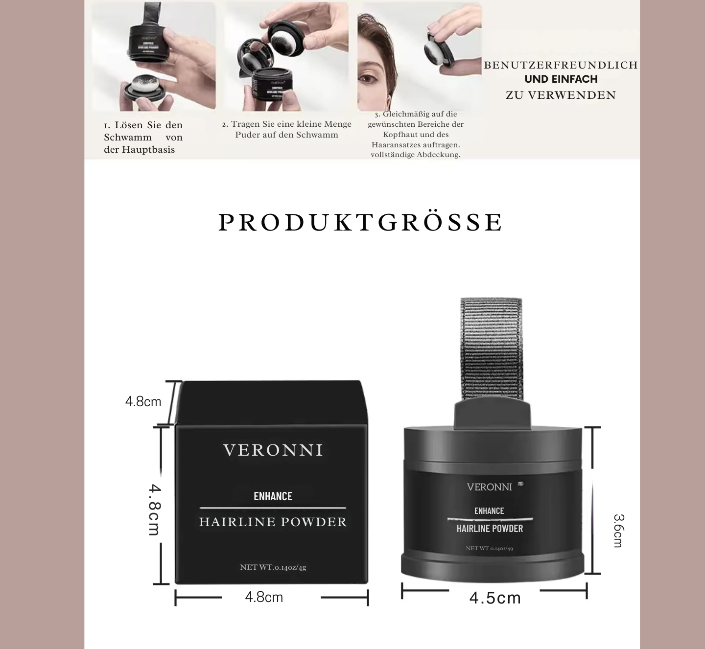 Haarliner - Haarlinienpuder