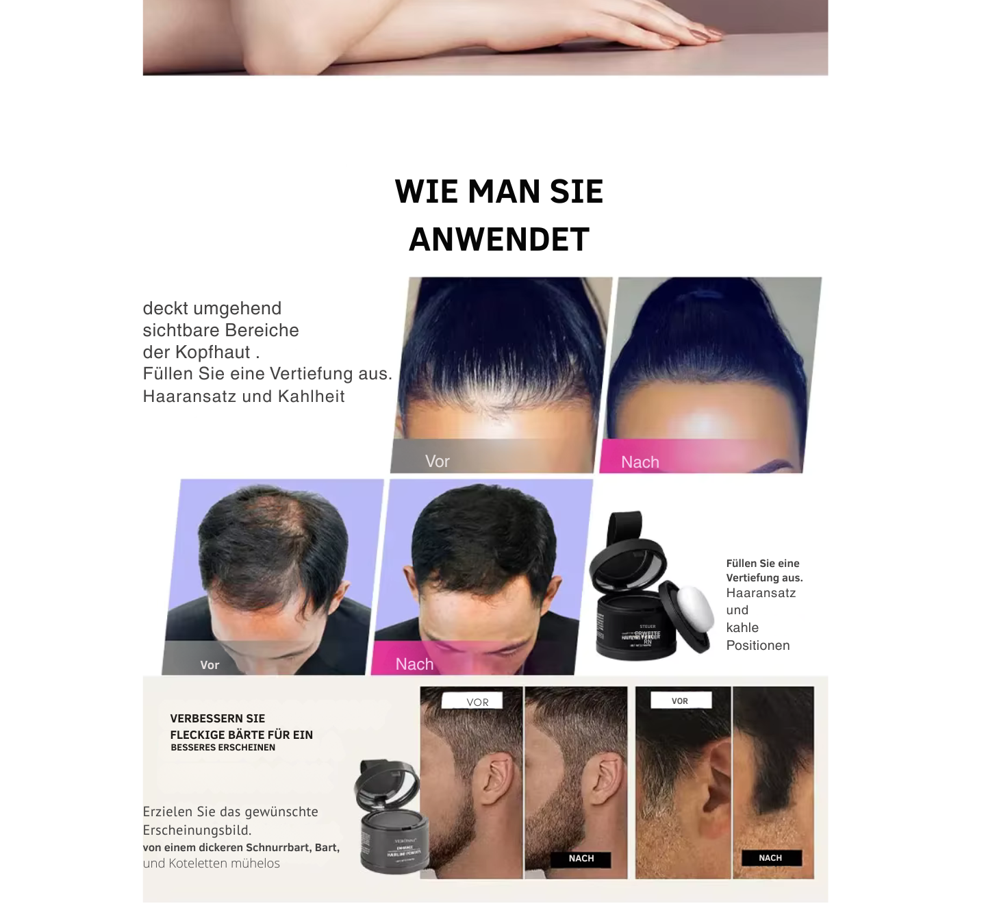 Haarliner - Haarlinienpuder